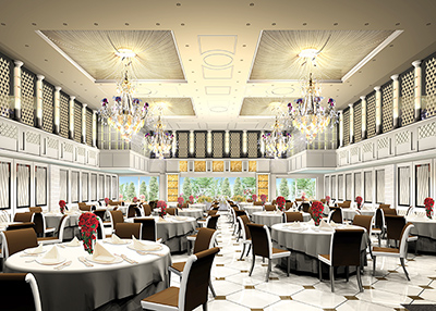 ブライダルバンケット内観CGパース